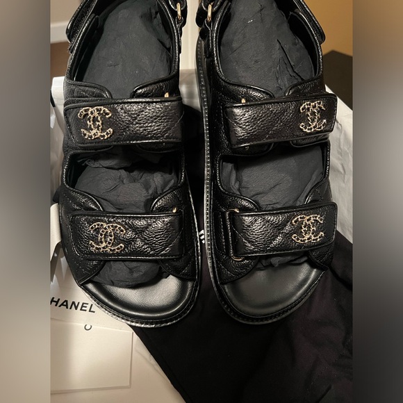 Chanel leather Sandals size37 - Picture 4 of 6